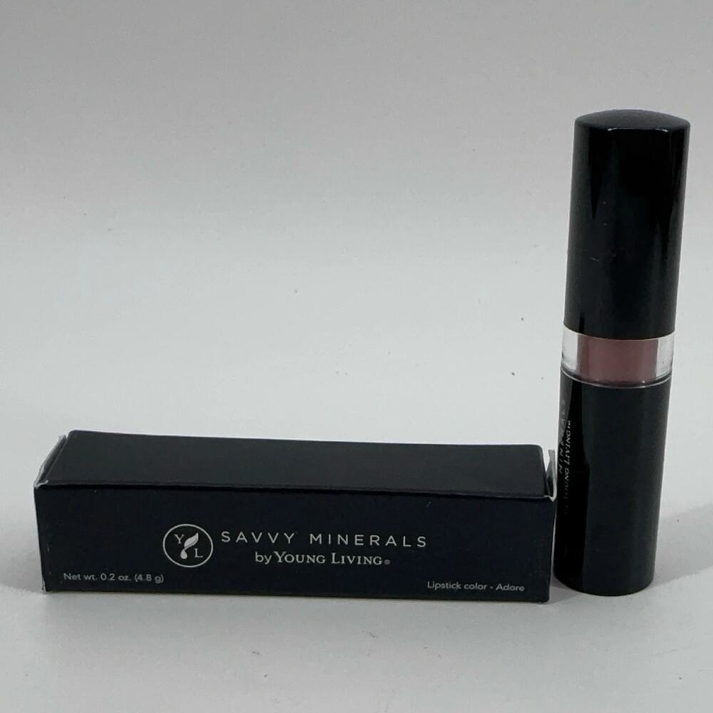 Young Living Savvy Minerals Lipstick Adore 21295 Mineral Satin Shimmer 0.2oz